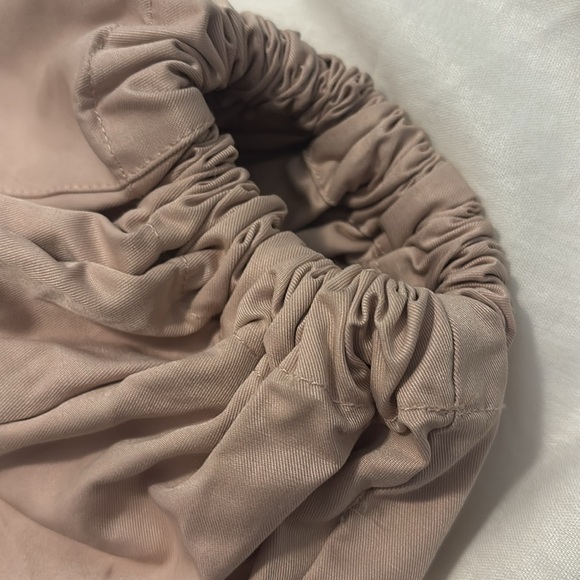 Eloquii Blush Utility Jacket SZ 16 plus size w/hood puffy sleeve cropped NWT - Picture 10 of 12